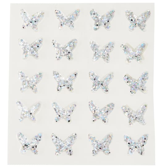 Iridescent Clear Butterfly Bling Stickers By Recollections&#x2122;